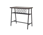 Viviendo Dining Table, Bar Table with Wine Storage Rack - Industrial Style