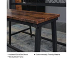 Viviendo Dining Table, Bar Table with Wine Storage Rack - Industrial Style