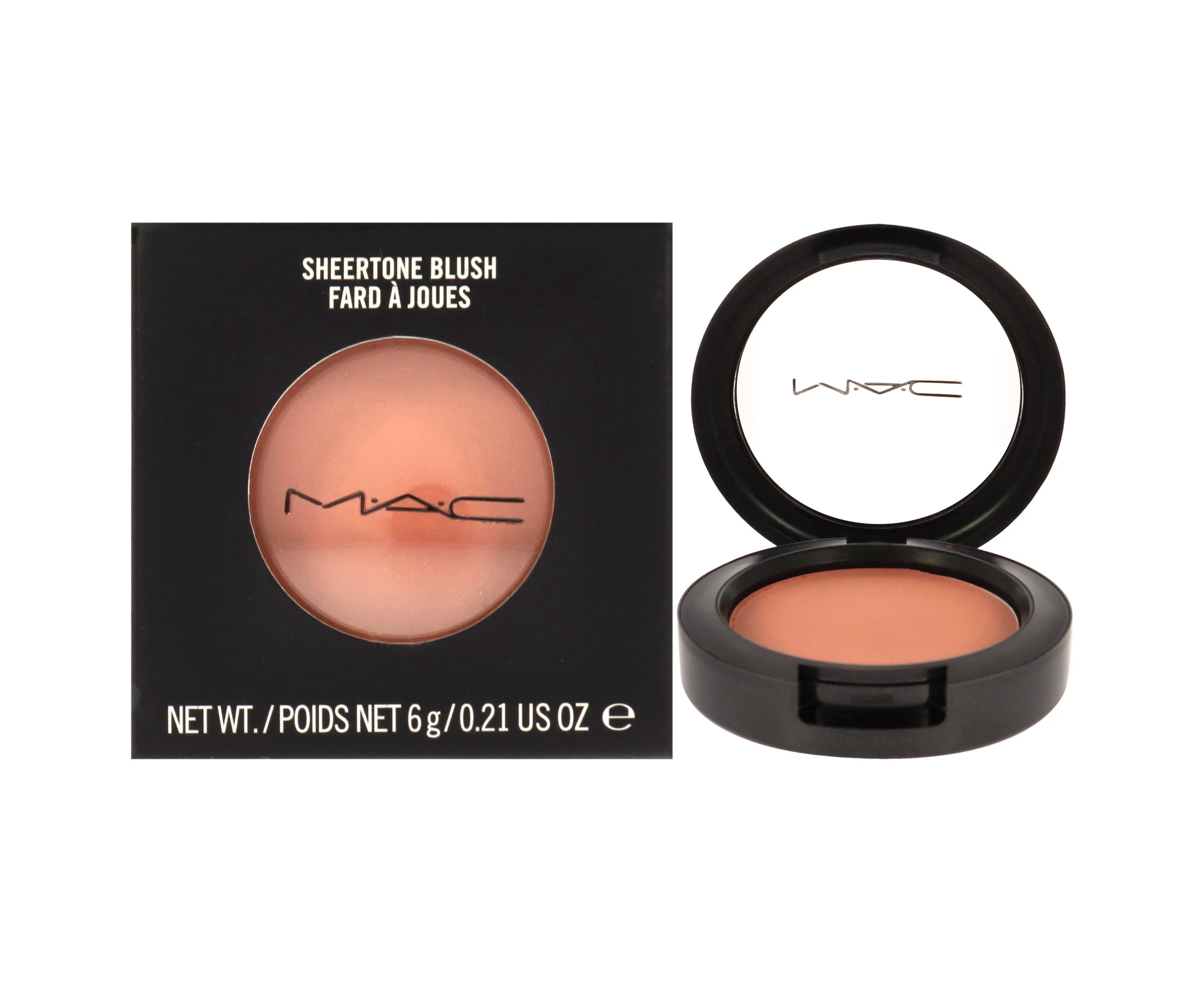 MAC Sheertone Blush - Gingerly for Women 0.21 oz Powder Blush Variant Size Value 0.21 oz