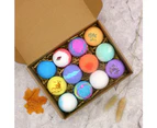 Bath Bombs Gift Set 12 , Shea & Coco Butter Dry Skin Moisturize, Perfect for Bubble & Spa Bath. Handmade Birthday Mothers day Gifts idea For Her/Him, wife,