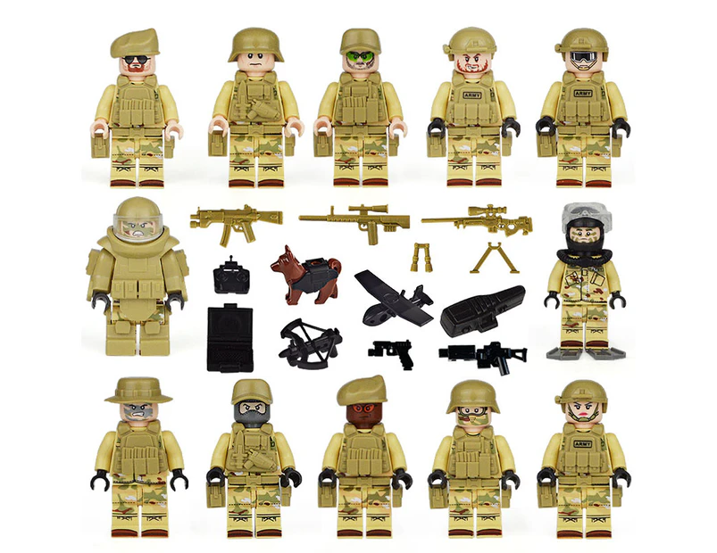 Navy SEALs Flying Tigers Military Themed Minifigures