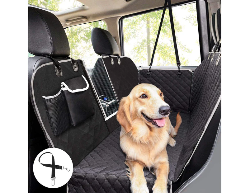 Waterproof Dog Seat Cover, Rear Seat Protector Cover with Viewing Window, Rear Seat Protector Cover for Car and SUV