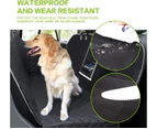 Waterproof Dog Seat Cover, Rear Seat Protector Cover with Viewing Window, Rear Seat Protector Cover for Car and SUV