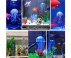 6pcs Jellyfish Fish Tank Decorations, Simulation Jellyfish Plant Ornament, Fish Tank Jellyfish Glow Decorations, Fish Tank Decorations Suitable f