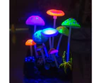 Glowing Effect Lotus Ornament Silicone Decor Aquarium Decoration for Fish Tank with Suction Cup