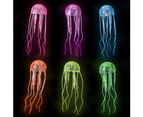 6Pcs Artificial Jellyfish Decor Ornament for Aquarium Fish Tank, Fake Jellyfish Aquarium Decorations, Glowing Jellyfish Effect, Safe For Fish, In