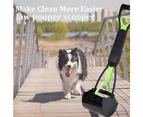 Long Handle Portable Pet Pooper Scooper for Large and Small Dogs,High Strength Material and Durable Spring,Great for Lawns, Grass, Dirt, Gravel