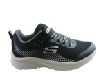 Skechers Kids Boys Microspec Gorza Comfortable Athletic Shoes - Black/Grey