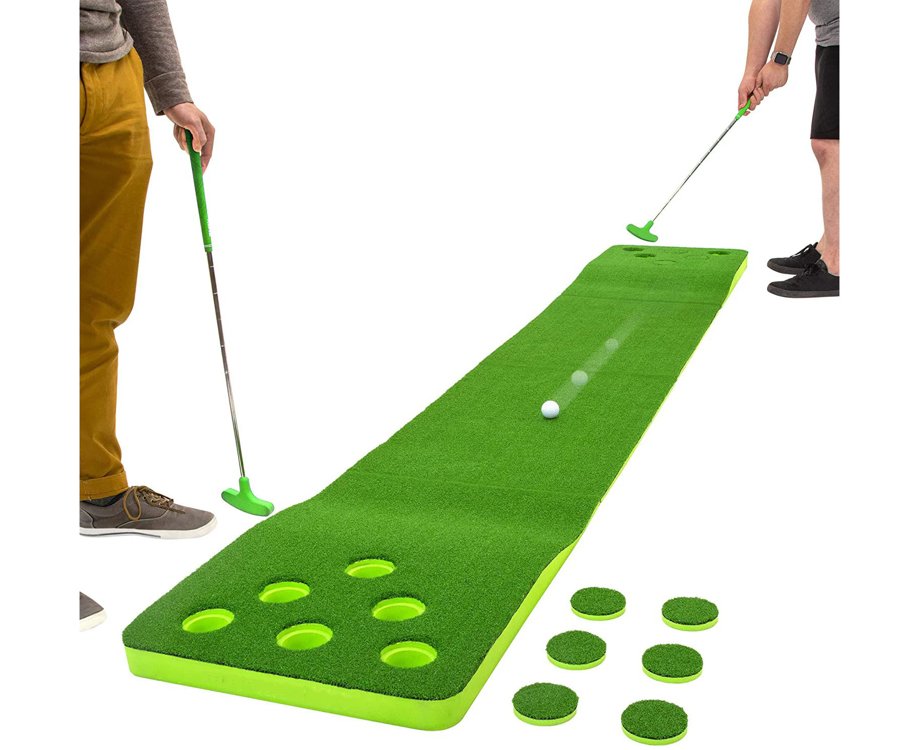 Indoor Golf Training Mat Putting Drill Golf Mat Blanket Strike Mat 45*350cm