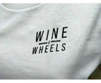 Thevandal Women's Wine and Wheels Women's Eco T-Shirt - White