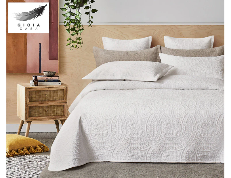 Gioia Casa Lisbon Coverlet Set - White