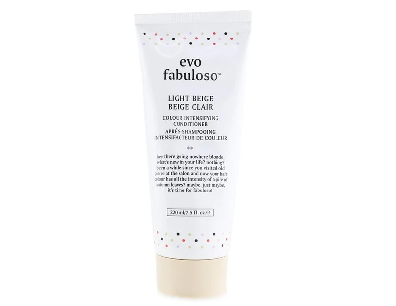 Evo Fabuloso Colour Intensifying Conditioner  # Light Beige 220ml/7.5oz