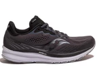 Saucony Mens Ride 14 Shoes Runners Athletic Sneakers Running - Charcoal/Black