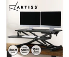 Artiss Standing Desk Riser Height Adjustable Sit Stand Computer Laptop Desktop