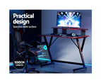 Artiss Gaming Desk Computer Desks Table 2-Tiers Storage Study Home Ofiice 100CM