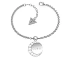 GUESS Single Chain & Turning Coin Bracelet - Silver