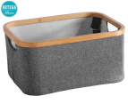 Ortega Home Storage Basket w/ Handles - Grey/Natural