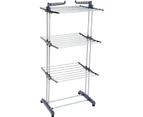 3 Tier Foldable Clothes Airer Folding Hanger Drying Rack Multi-Functional Stand