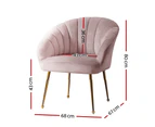 Armchair Lounge Chair Armchairs Accent Chairs Velvet Sofa Pink Couch