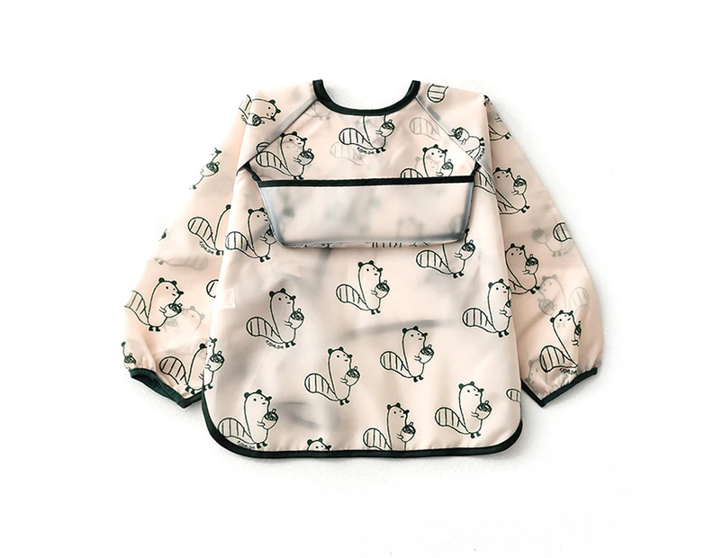 Waterproof bib for children long sleeve waterproof cover for babies - Style3