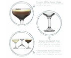 12x Misket Champagne Saucers Vintage Espresso Martini Cocktail Coupe Glass 235ml