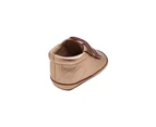 Grosby Little Step Baby Toddler Girls Pre Walker Leather Hook and Loop Straps - Rose Gold