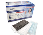 150Pk 3 Layer Protective Disposable Single Packing Face Masks - Blue