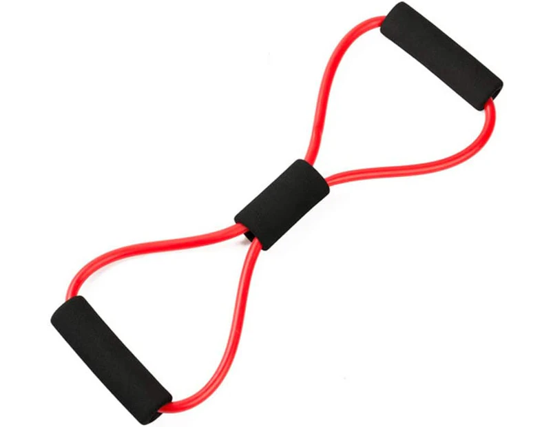 2Pcs Yoga Gym Fitness Resistance 8 Words Chest Expander Rubber Tubes Pull Rope Muscle Elastic Bands Character Puller