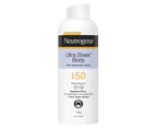 Neutrogena Ultra Sheer Body Mist sunscreen SPF50 140g