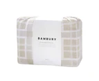 Bambury Enid Flannelette Sheet Set Home Bedding w/Pillowcase Cotton