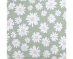 Daisy Flannelette Sheet Set Sage