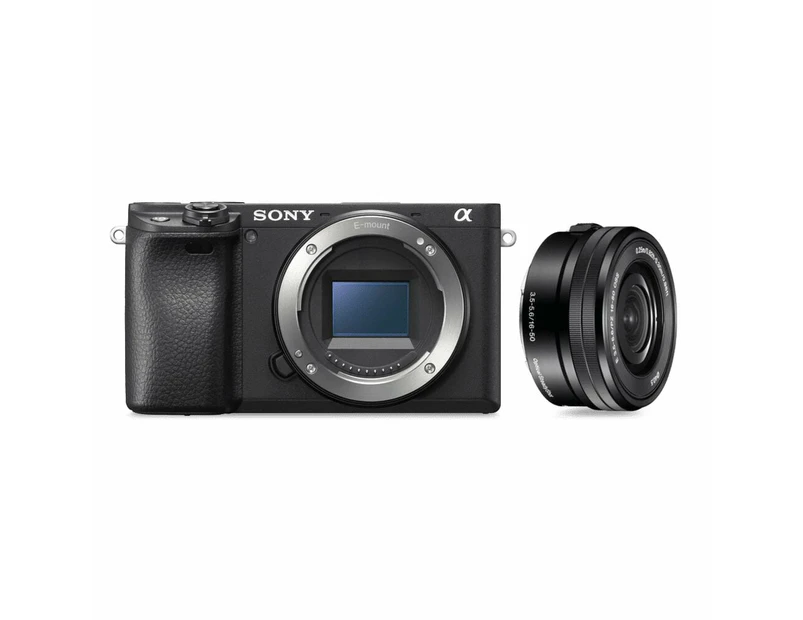 SONY - Alpha 6400 Premium Digital E-mount APS-C Camera Kit with 16-50mm  Lens (Black)