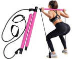 Portable Pilates Stick Kit, With Resistance Band, Fitness Yoga Pilates Stick, Pilates Bar Tension Rope Home Tensioner