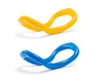 2 Pcs Flexible Yoga Ring Sold In Pairs. Great For Yoga, Mobility, Pilates, Pilates Ring Strength Training Equipment，Yellow+Blue