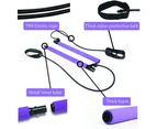 Portable Yoga Pilates Bar Kit, Pilates Equipment With Resistance Band Bar For Total Body Workout, Pilates Stick Kit