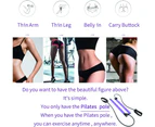 Portable Yoga Pilates Bar Kit, Pilates Equipment With Resistance Band Bar For Total Body Workout, Pilates Stick Kit