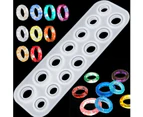 Silicone Ring Mold Epoxy Resin Mold Jewelry Rings Circle Resin Casting Mold for DIY Jewelry Craft Making