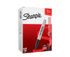 Sharpie Super Fine Point Permanent Marker Black Bx12