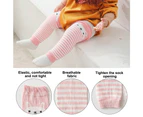 Baby leg warmers and knee warmers, cute little animals - Pink
