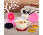 4 Pieces Diy Round Coasters Silicone Mold Homemade Coasters Resin Mold Round Tray Epoxy Mold Jewelry Keychain Pendant Casting Molds