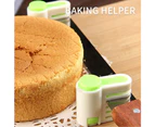 4 Pack Diy Cake Slicer, 5 Different Thickness Layers Layering Auxiliary Bread Toast Slice Kitchen Fixing Tool(Pink+Green)