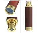 Retro Pirate Telescope Zoomable 25x30 Pocket Monocular Portable Collapsible Waterproof Captain Jack's Spyglass