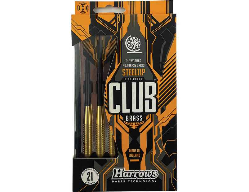 Harrows 21g Club Brass Darts w/ Slimpack Carry Case Beginners Sports Equipment