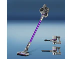 Devanti Stick Vacuum Cleaner Bagless Cordless 120W Purple