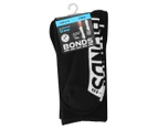 Bonds Men's Logo Crew Socks 3-Pack - Black