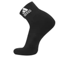 Adidas Men's Cushioned Ankle Socks 3-Pack - Black/White