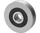 Non-standard bearing with slotted U-roller wire rope over wire guide pulley hanging pulley inner diameter 12 R=5mm