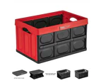 Archive Box 46L InstaCrate Collapsible Crate Car Storage Container folding AU - Red