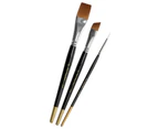 Nat's Gold Edition | Face Painting Brush 3pc Set