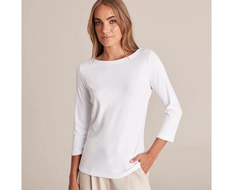 Isabel Boat Neck Top - Preview